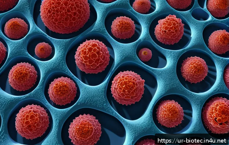 나노의약품과 전달 시스템 - A detailed scientific illustration showing nanoparticles at a nanoscale size (1 to 100 nanometers) t...